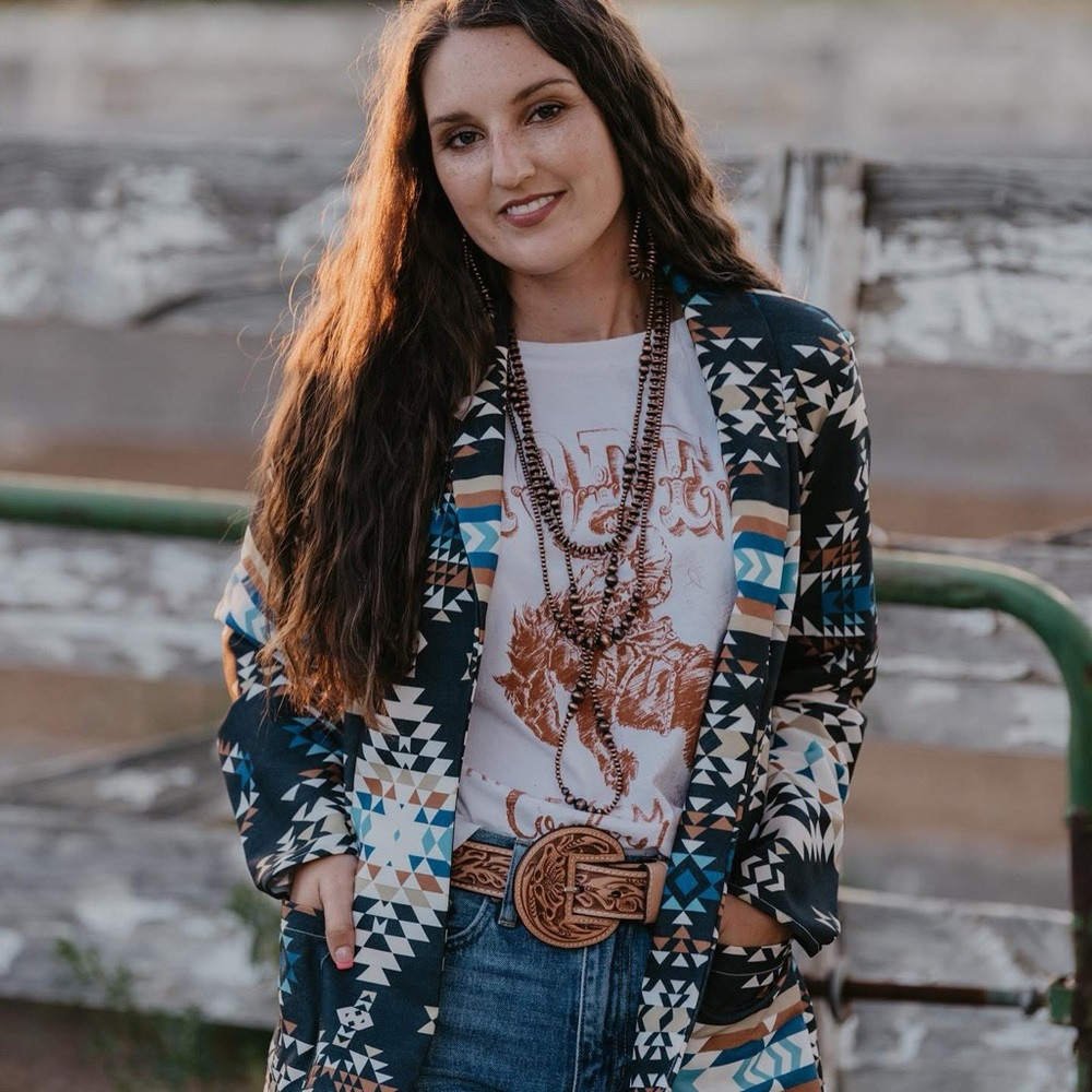 Aztec Blazer Jacket NWT